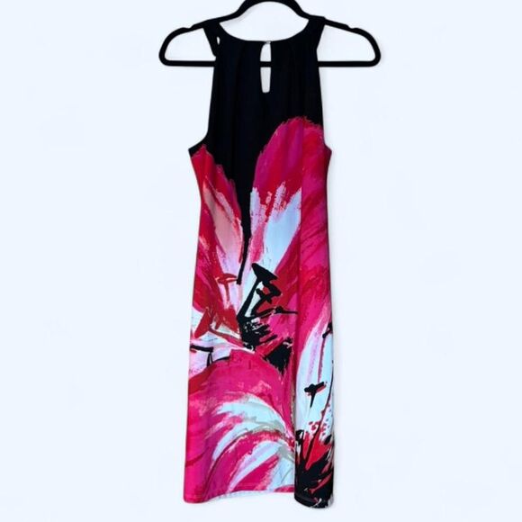 White House Black Market Women's Floral-Print Jersey Dress - Medium - Picture 3 of 3